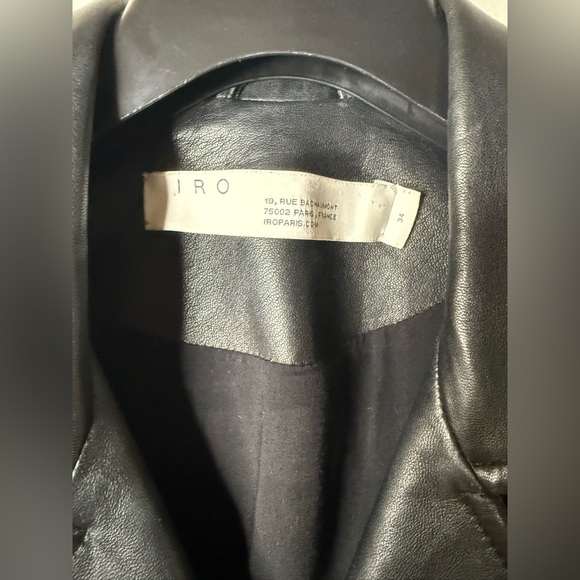 IRO PARIS ASHVILLE LEATHER BIKER JACKET $1205
FR 34/ XS - Picture 7 of 14